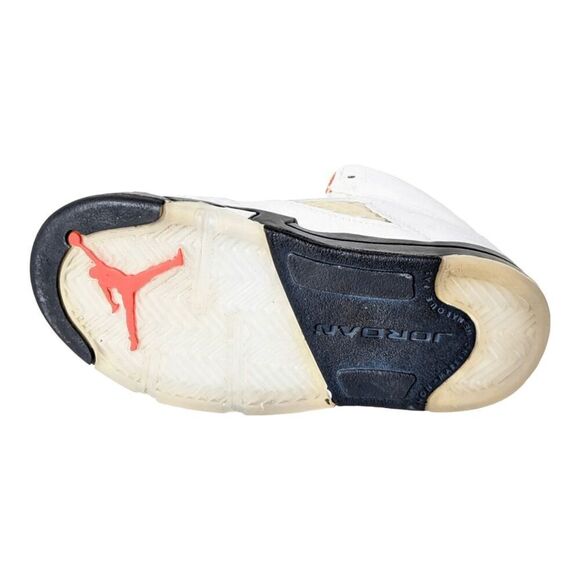 NIKE Air Jordan 5 Retro 'Fire Red' TD Sneakers Suze 9C - Picture 7 of 7